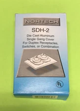 NORTECH SDH-2 EXTERIOR OUTDOOR 1G WEATHERPROOF BELL BOX COVER PLATE DUPLEX