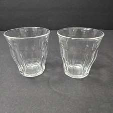Duralex France Glass Cups Clear Small Tumbler 2 Dessert Sundae Cup 3”