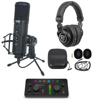 Mackie MainStream Live Streaming Interface+HDMI+Warm Audio Microphone+Headphones