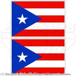 Porto Rico Drapeau Puerto Rican Vinyle Sticker Autocollant 100mm X2 Ebay