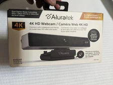 Aluratek Live 4K Webcam - Black/Silver (AWC4KF)
