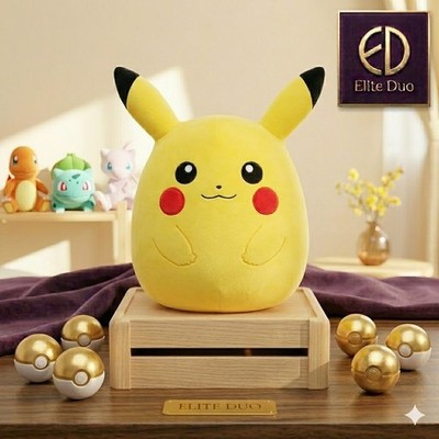 Pokemon Pikachu Squishmallow 35cm Anti-Stress Plüsch Kuscheltier Figur Film