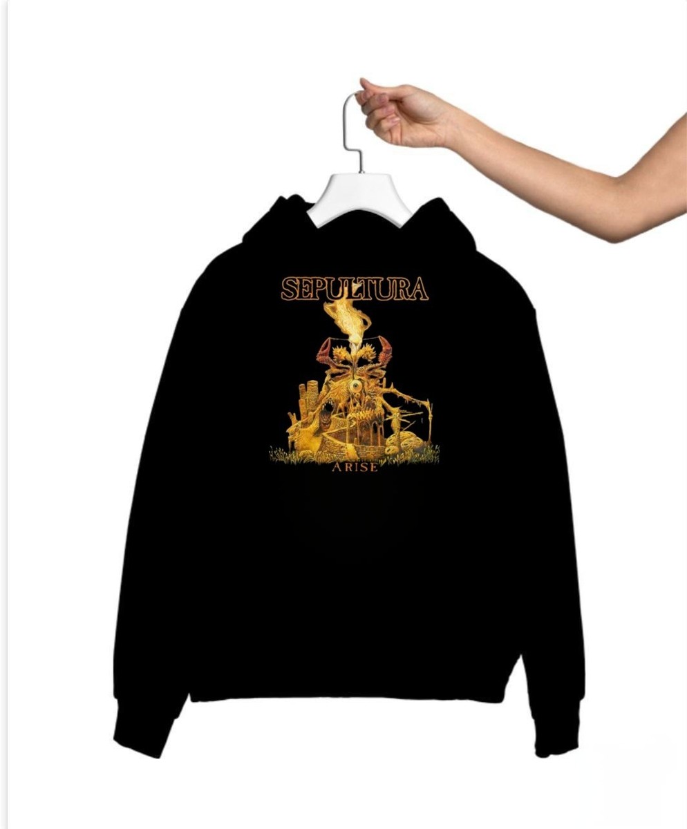 SEPULTURA - Arise Graphic Print Unisex Mens Sweatshirt Hoodie 