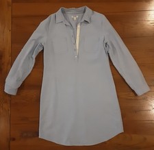 Old Navy Shirt Dress Womens Small Casual Light Blue Buttons At Neck