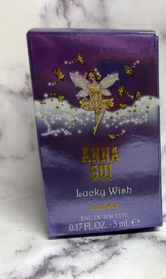 ANNA SUI LUCKY WISH SECRET WISH  Eau de Toilette MINI SPLASH 0.17oz New/Boxed