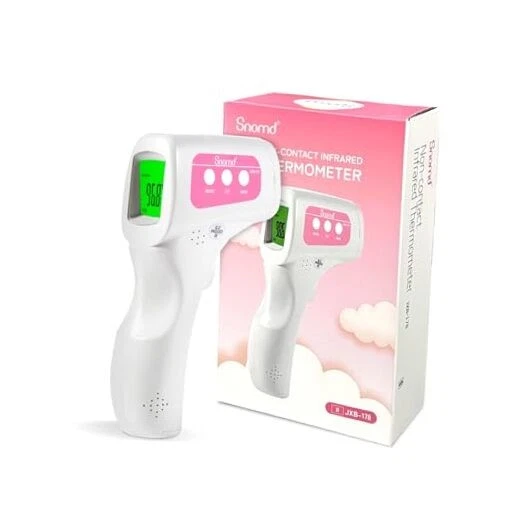 Snomd Non-Contact Infrared Forehead Thermometer for Adults, Kids & Baby, 3-in