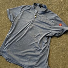 McDonalds Apparel Collection Men's Large Uniform Zip Stretch Shirt Solid Gray