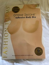 Fashion Forms Extreme Silicone Adhesive Body Bra Reusable Nude Backless Straples