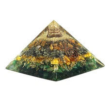 Money Magnet Orgone Pyramid | Handmade Crystal for Wealth, Abundance & Success