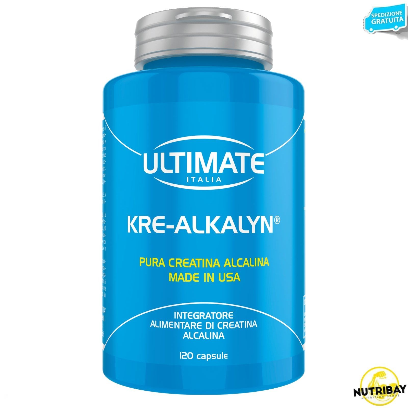 Ultimate Italia Kre Alkalyn 120 Caps | Creatina Alcalina Tamponata pH 12