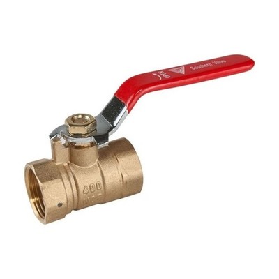 Bugatti 2'' Brass Standard-Port Ball Valve FIP x FIP w/ Steel Handle