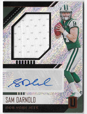 SAM DARNOLD 2018 PANINI UNPARALLELED ROOKIE AUTO AUTOGRAPH JERSEY RC CARD!
