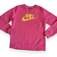 Nike Pink/Gold Sweatshirt Youth Small
