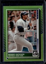 2025 Panini Donruss Optic Prizm Reggie Jackson #75 Lime Green 076/149