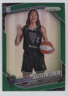 2025 Panini Prizm WNBA Rookie Variation Green Prizm Kaitlyn Chen #143 19e3