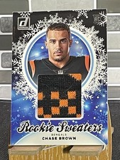 2023 Panini Donruss Rookie Sweaters Chase Brown Bengals HS-CBR Football Rookie