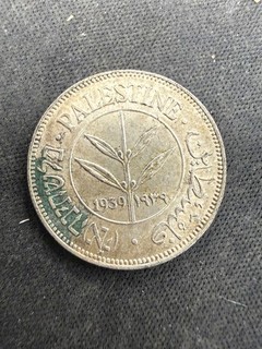 1939 50 mils Palestine silver .72 lot 3822