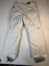 Burton Snowboard Ski Pants Women  s XS White Cargo Nylon Waterproof see Pics