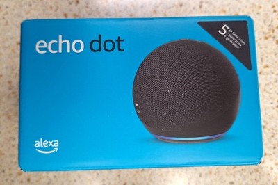 Amazon Echo Dot 5th Gen, Alexa Smart Speaker, Vibrant Sound - Charcoal 