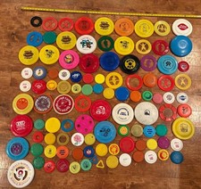 Huge Lot of 100 Vintage Mini Small Advertising Frisbees McDonalds Dairy Queen