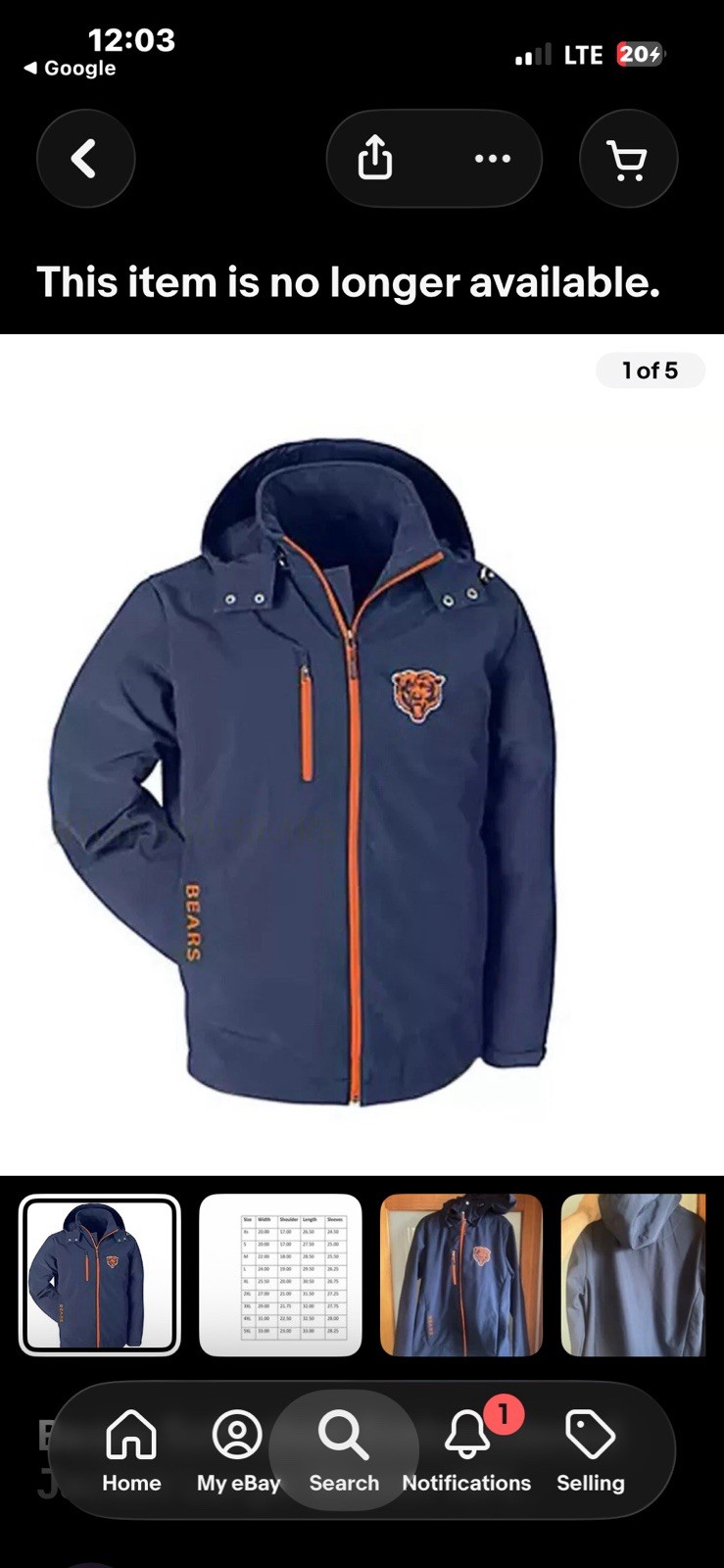 Bears Soft shell Embroidered Jacket Large Winter … - image 1