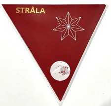 Ikea STRALA Star Light Pendant Table Lamp Shade, Red Amaryllis 19", Floral