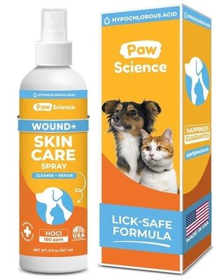 Skin and Wound Care Spray for Dogs Cats Antiseptic Lick Safe Heali Spray