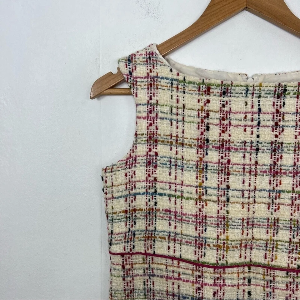 Vestido Florence Eiseman mezcla de lana a cuadros tweed niña talla 16 Foto 3 de 4