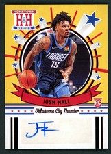 Josh Hall 2020-21 Panini Chronicles HOMETOWN HEROES RED AUTO HH-JHL NBA Card RC