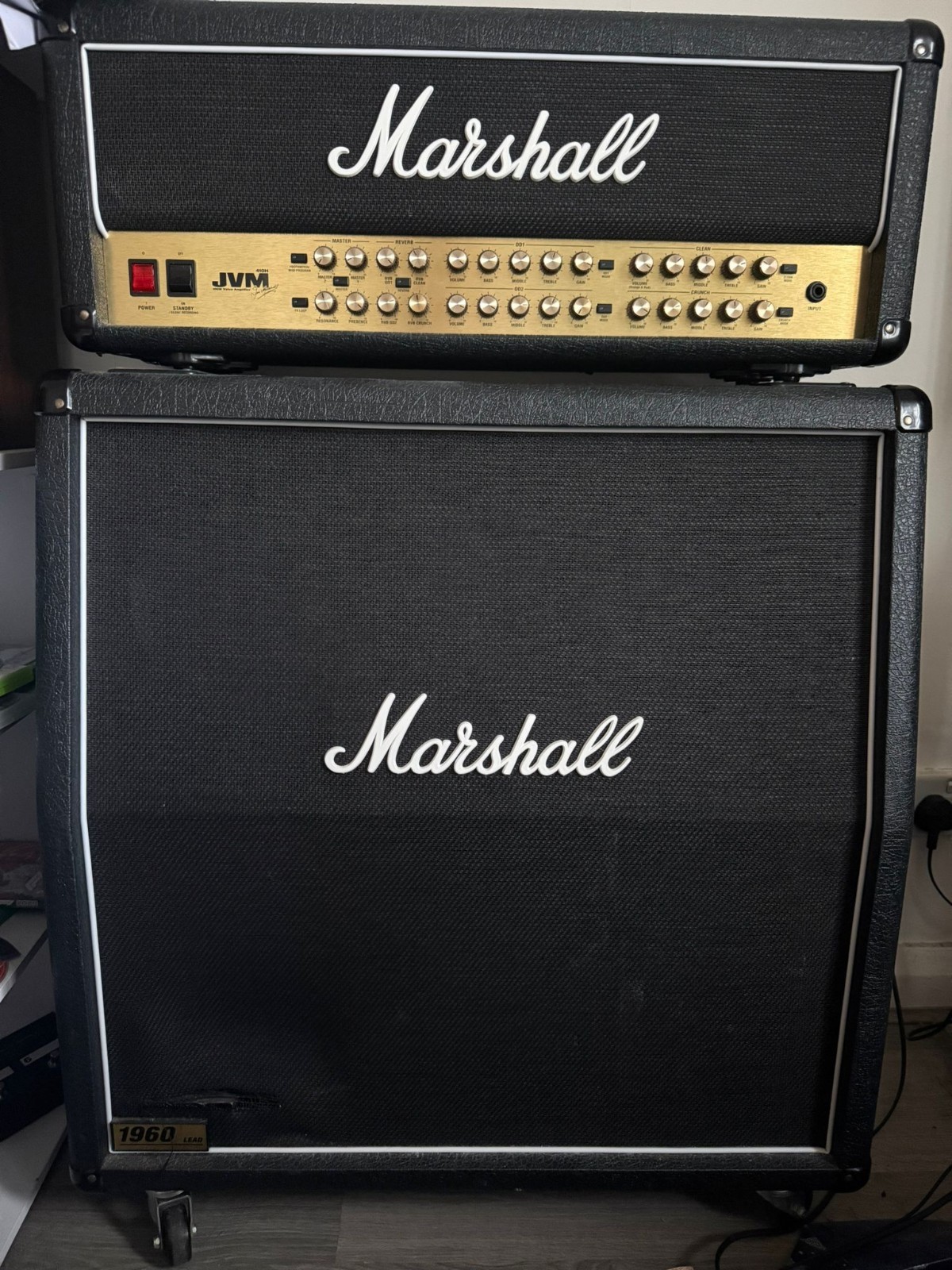 Marshall JVM410H Head w /  Marshall 1960A 4x12 Cabinet (Footswitch included)