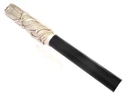 GORGEOUS MICHEL AUDIARD SILVER BRONZE RHODIUM SCULPTURE BALLPOINT PEN S3