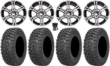 ITP SS212 14" Wheels Machined 28" Trail Saw 2.0 Tires Can-Am Commander Maverick