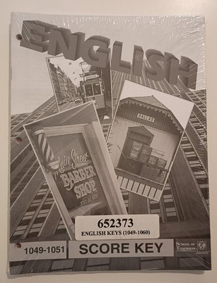 ACE English 5 Score Keys NEW in Shrink Wrap Homeschool Curriculum Fifth Grade 