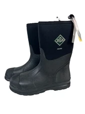 MUCK BOOT COMPANY Men's Chore Mid Waterproof Rubber Black Work Boots - Size 14