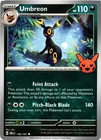 Pokémon TCG Halloween Trick Or Trade 2024 Umbreon 130/197 Regular Uncommon NM