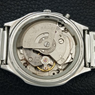 AUTOMATIC 46941 VINTAGE ORIENT CRYSTAL JAPAN MENS ORIGINAL DIAL