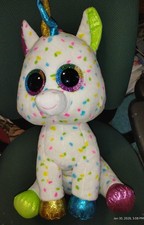 TY Beanie Boos - HARMONIE the Unicorn (LARGE Size - 17 inch) Dead Stock NWT Rare