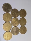 Lot Of 10 Canada $1 Loonies 1987, 1988, 1989 1990 Canadian One Dollar Coin Queen