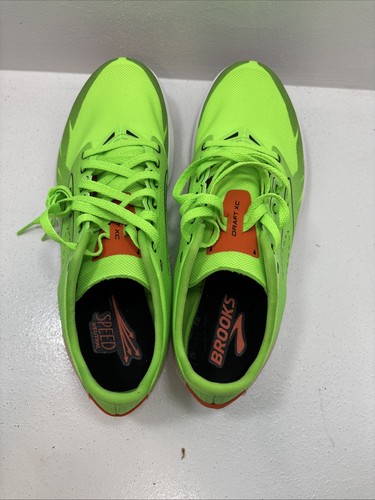 Brooks Draft Xc Racing Athletic Shoes New, Missing Spikes Neon Green Mens9 - Picture 2 of 8