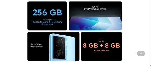 vivo iQOO Z7x 5G 1TB SD Card Smartphone Unlocked Cell Phones Android 6.4MP NEW - Afbeelding 4 van 25