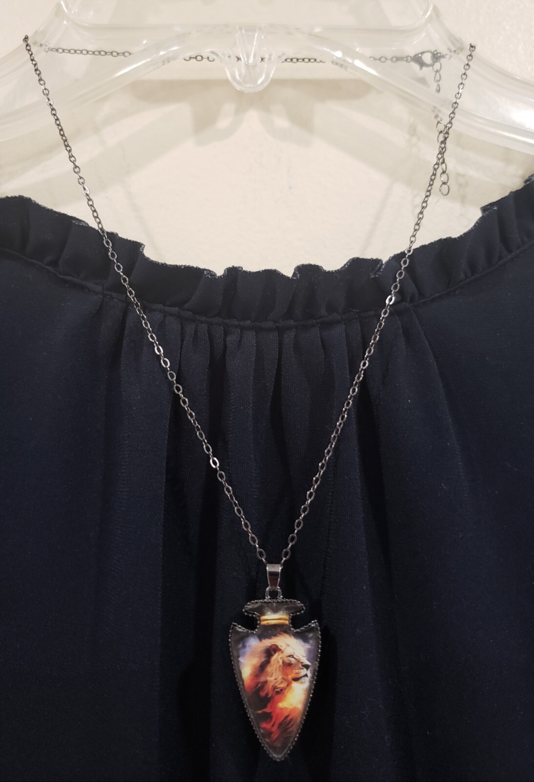 Trendy Creativity Lion Head Pattern Arrowhead Pen… - image 4