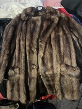Griffin And Spalding Brown Fur Coat Ladies