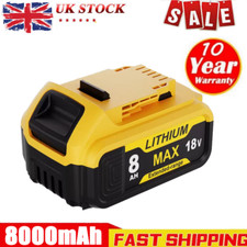 Pack For DeWalt 20V 20 Volt Max XR 8.0AH Lithium Ion Battery DCB206-2 DCB200-2