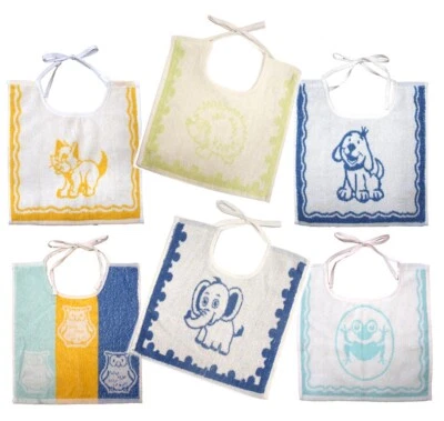 MARKENLOS Babylätzchen zum Binden Baby Lätzchen Spucklätzchen Frottee Baumwolle ★ 1210