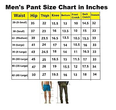 Waist Mens Pants Size Guide Sizing Chart Women Size In Men Pants