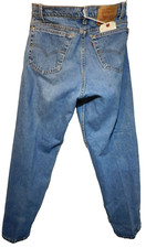 Levis 550 Blue Jeans Actual 33x29 Relaxed VTG 11/94 USA Made Small repair Faded