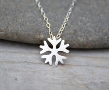 Snowflake Necklace in Sterling Silver, Brand New