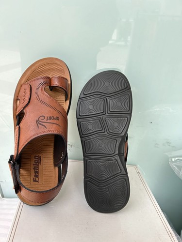 Mens Sandals Leather Walking Touch Strap Summer Beach Mules Gladiator Shoes 6-11 - Picture 17 of 18