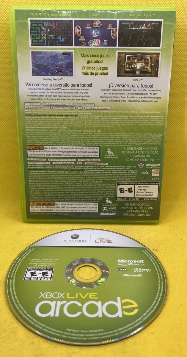 Xbox Live Arcade Compilation Disc (Microsoft Xbox 360, 2007, Works