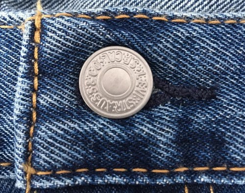 Levis 541 W52 L32 Atlético Cónico Pestaña Roja Puntada Única Hilo Amarillo $79 Nuevo con Etiquetas - Imagen 5 de 12
